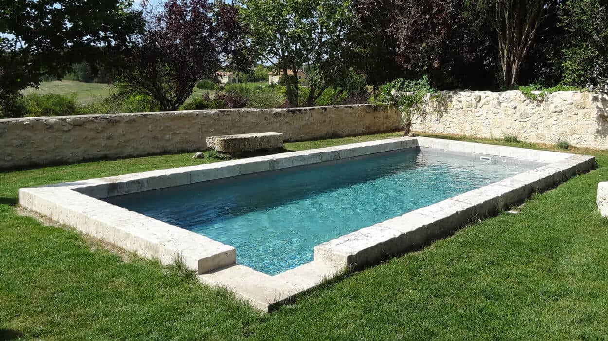 Natural Pool with Lawn Surrounding