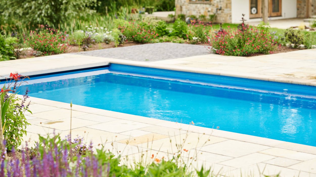 XL Java Outdoor Pool Installation with Roman End in Somerset Featured image