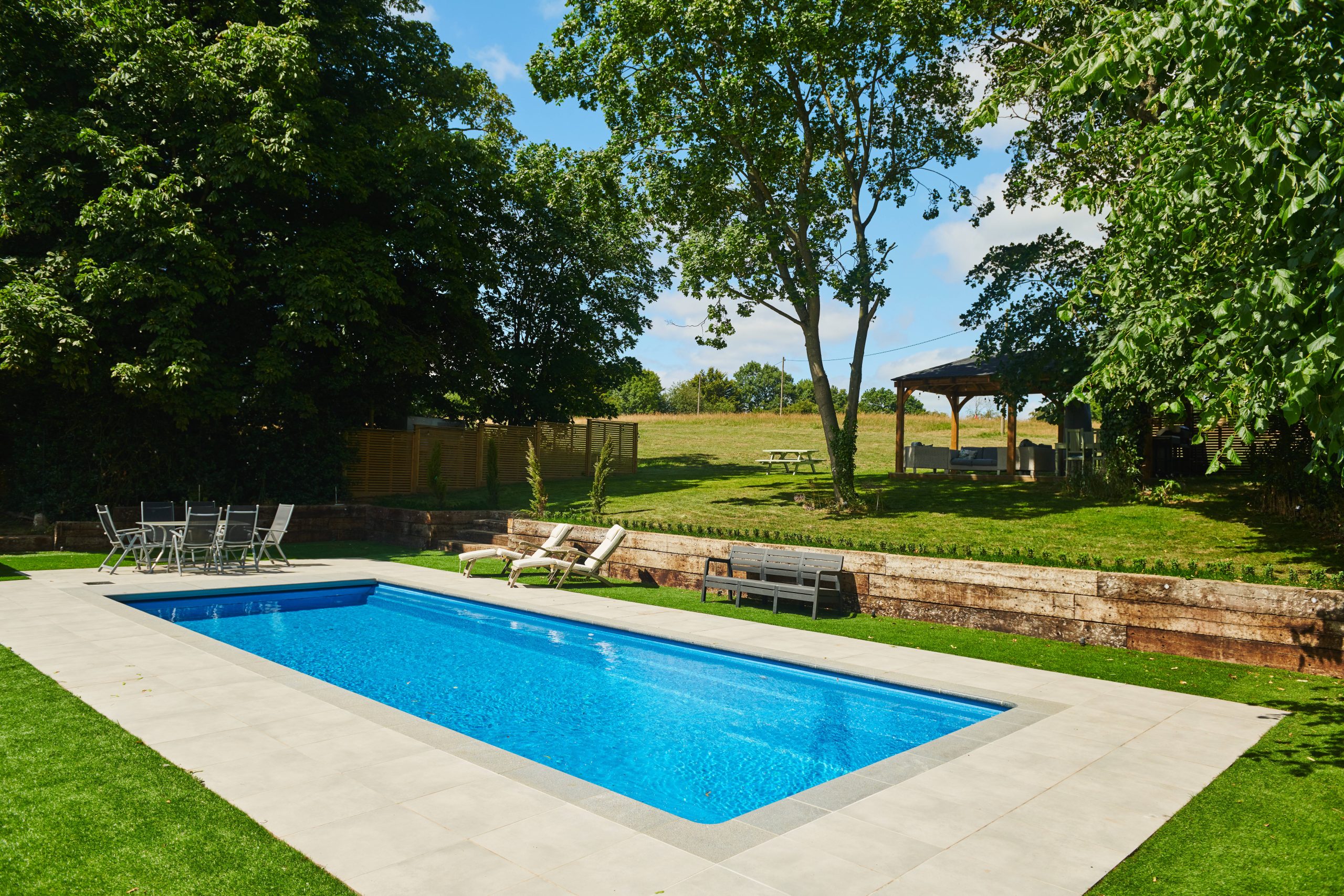 High-End XL Trainer Outdoor Pool Installation in Suffolk Gallery Image 4