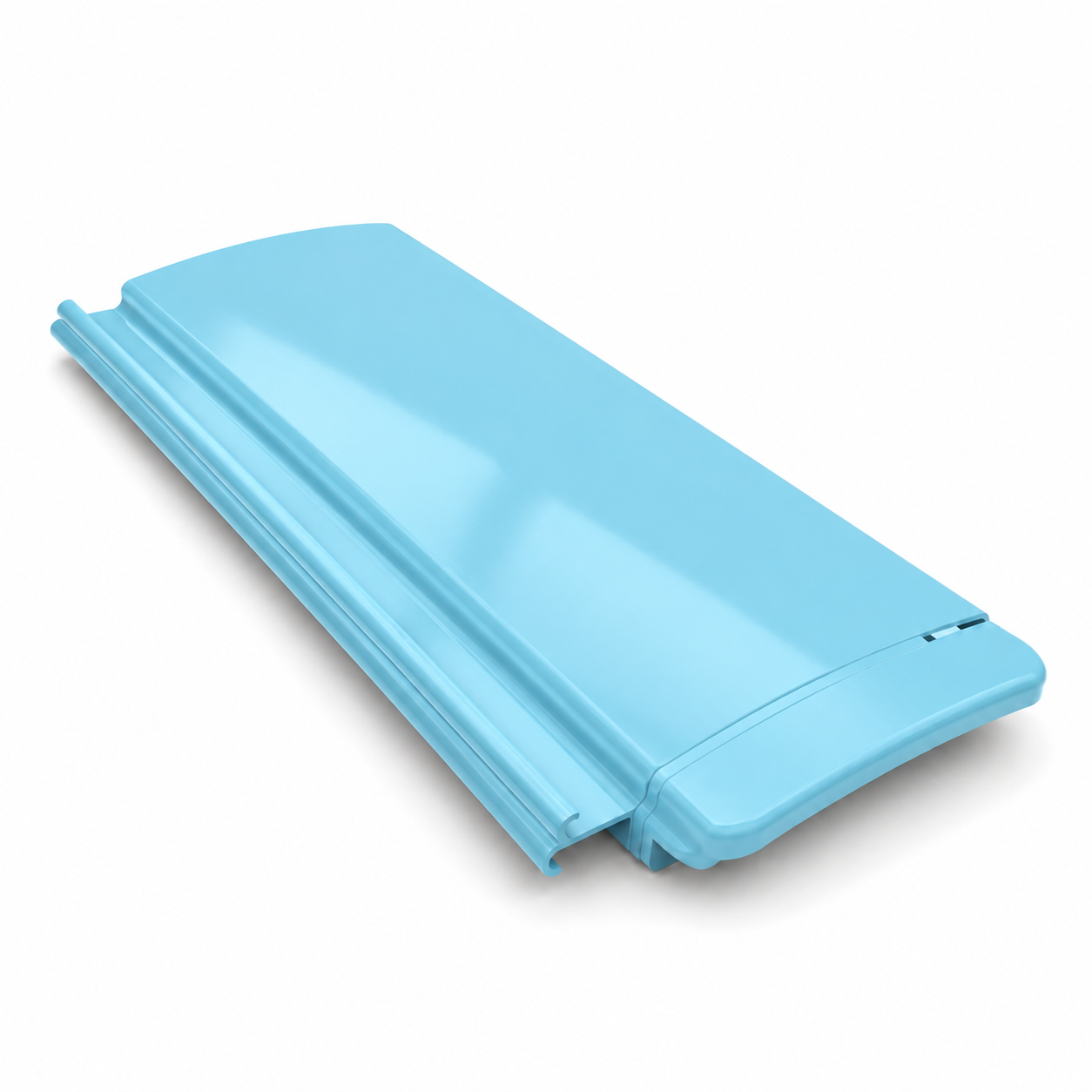 Opaque PVC · Blue pool cover slat