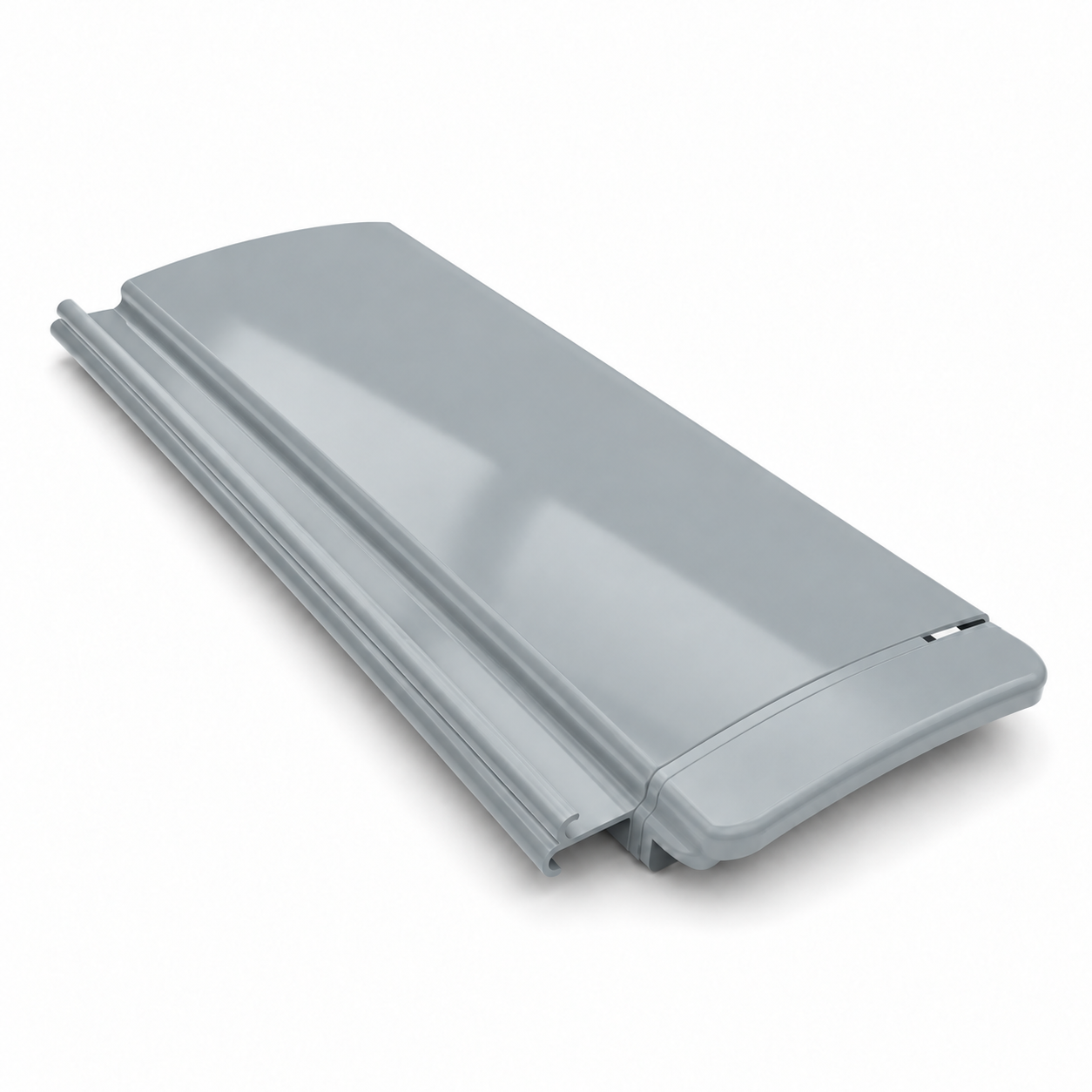 Opaque PVC · Grey pool cover slat