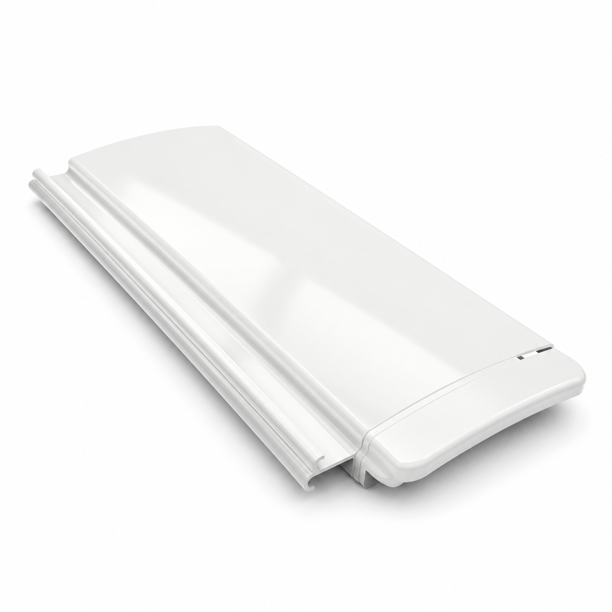 Opaque PVC · White pool cover slat